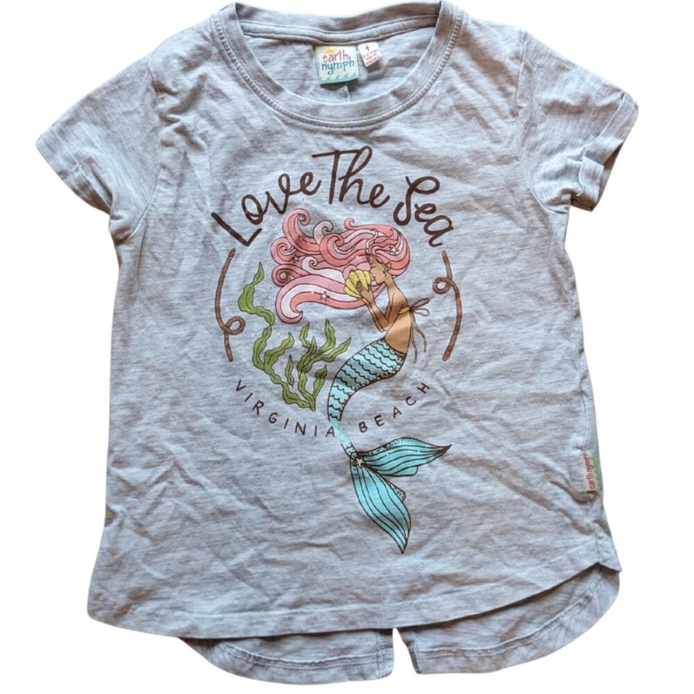 Mermaid Virginia Beach T-Shirt Girls Size 4